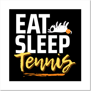 Eat Sleep Tennis Dog Classic Posters and Art